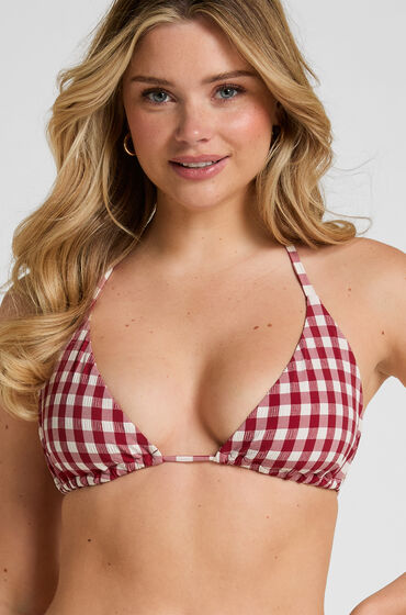 Hunkemöller Haut de bikini triangle Amalfi Rouge