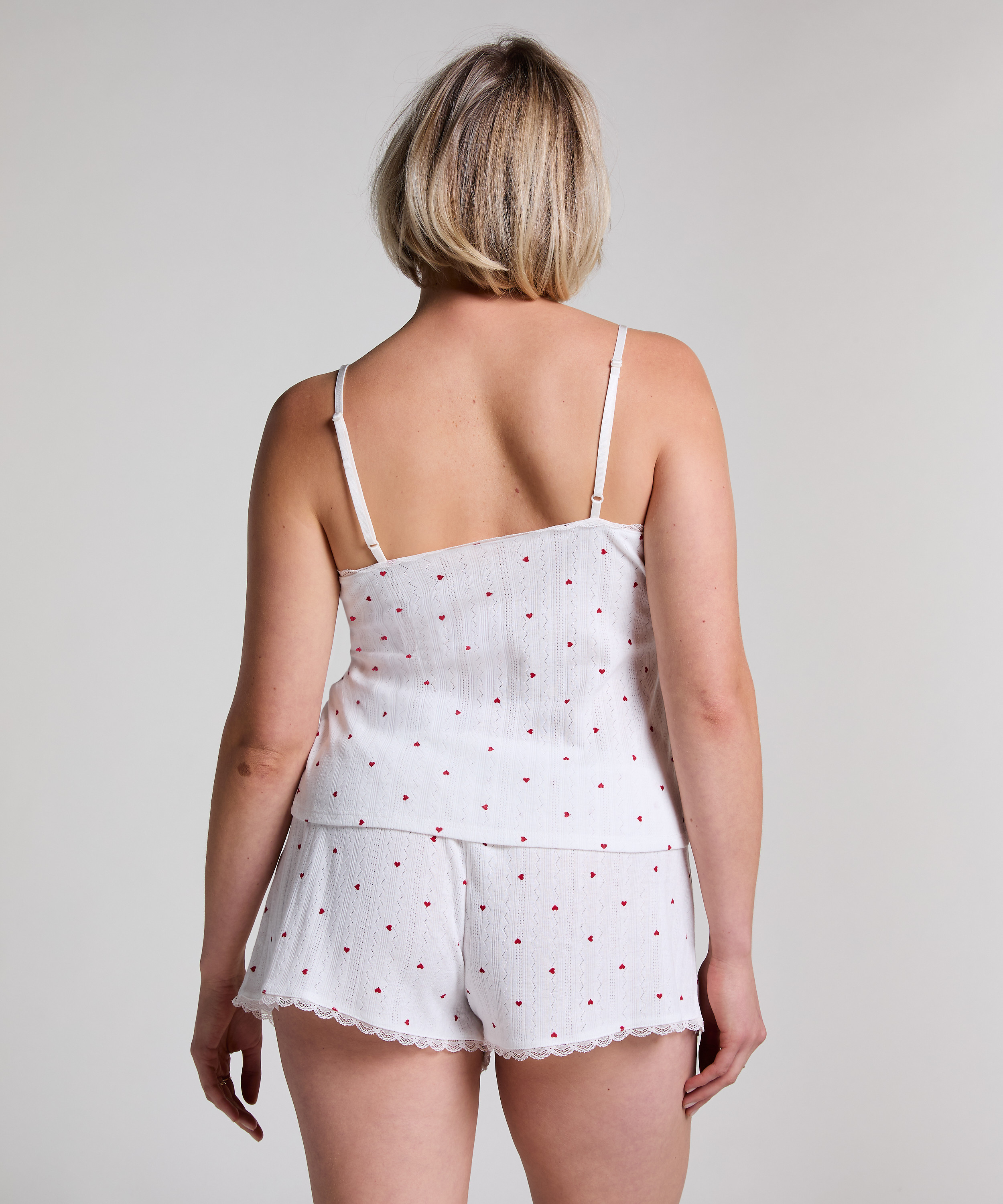 Top cami Lace, Blanc, main