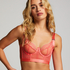 Soutien-gorge bustier non rembourré à armatures Hana, Rose
