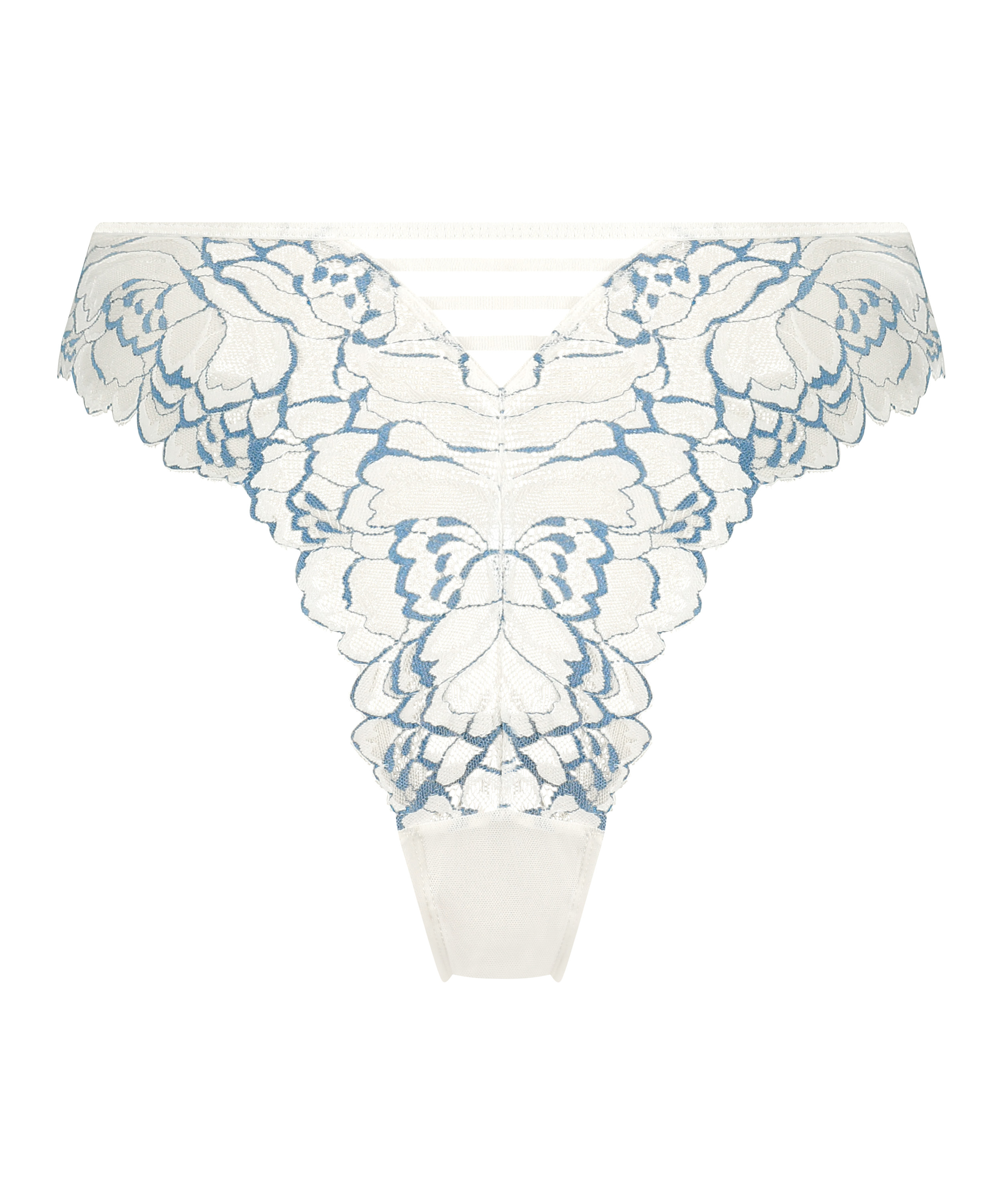 Slip brésilien Cindy, Blanc, main