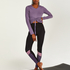 Top de sport manches longues HKMX Aura, Violet