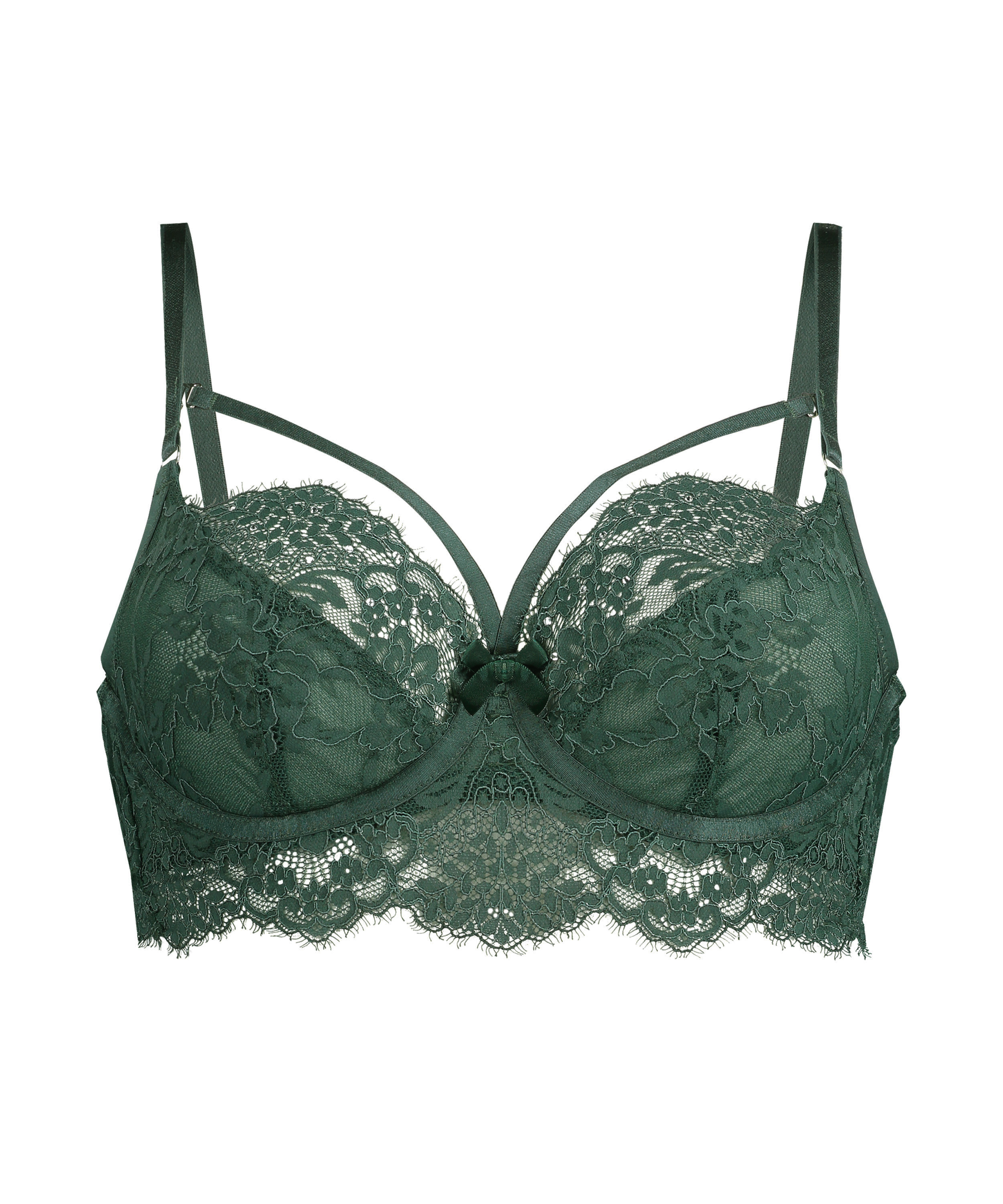 Soutien-gorge &agrave; armatures non pr&eacute;form&eacute; Pauline, Vert, main