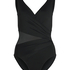 Maillot de bain Shaping Shell Mesh, Noir