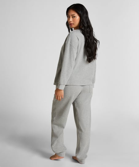 Haut gaufre Henley, Gris