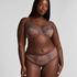 Slip taille haute Diva, Marron