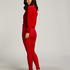Legging en velours, Rouge