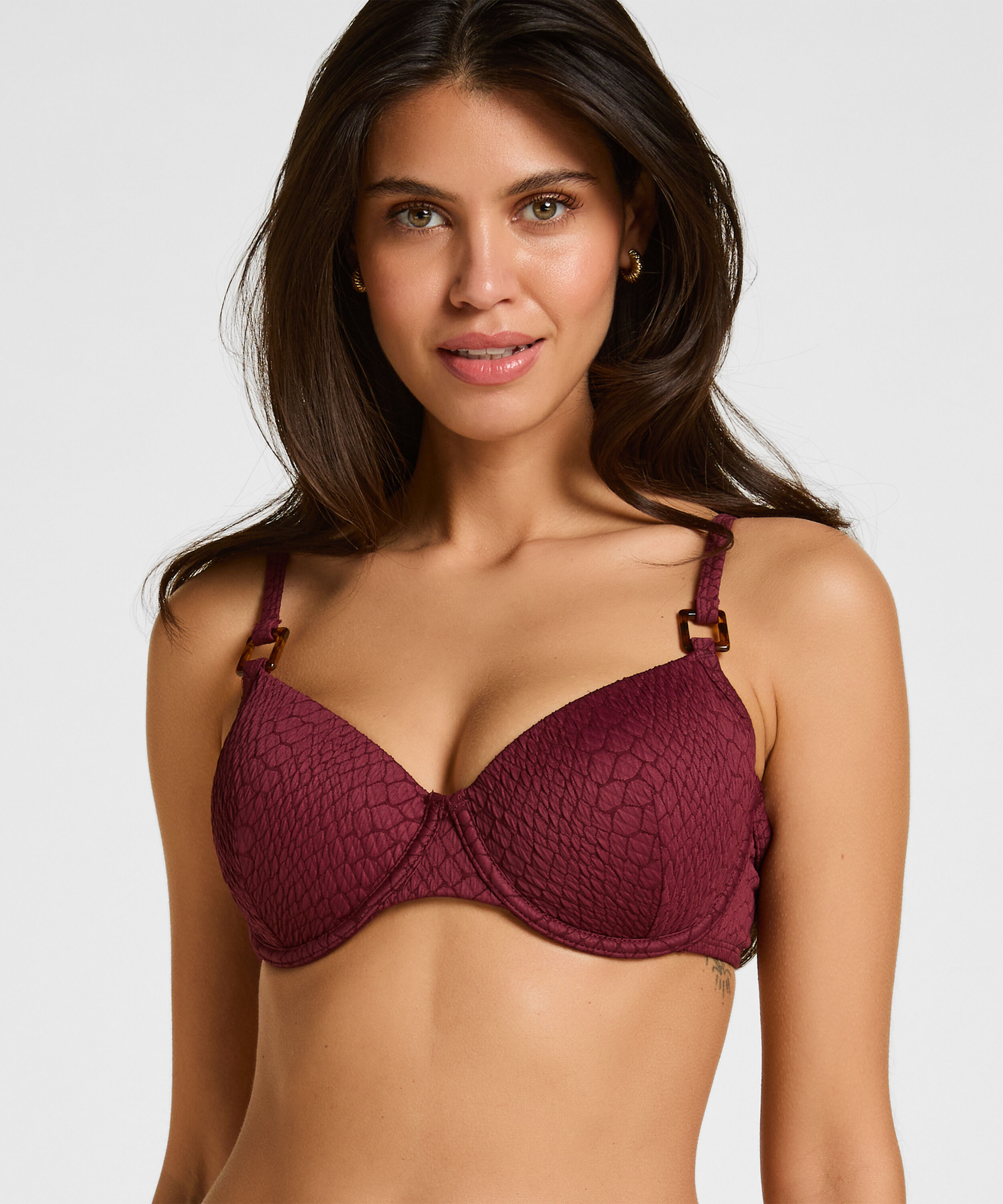 Haut de Bikini Rembourré à Armatures Aruba, Violet