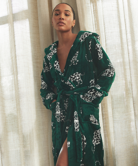 Peignoir en polaire, Vert