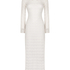 Robe maxi en crochet, Blanc