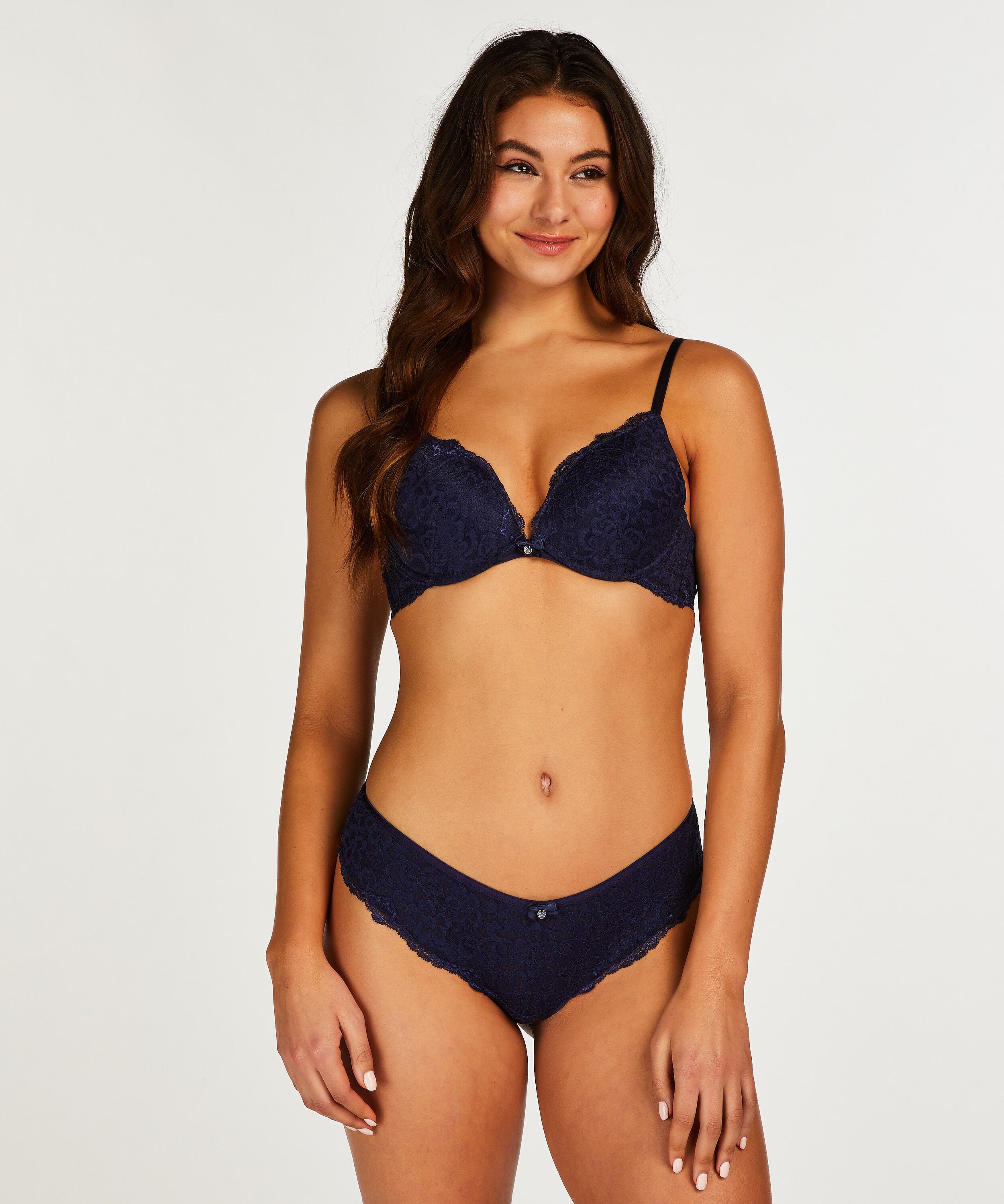 Slip brésilien Marine, Bleu
