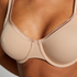 Soutien-gorge à armatures non-préformé Satin Fleece, Beige