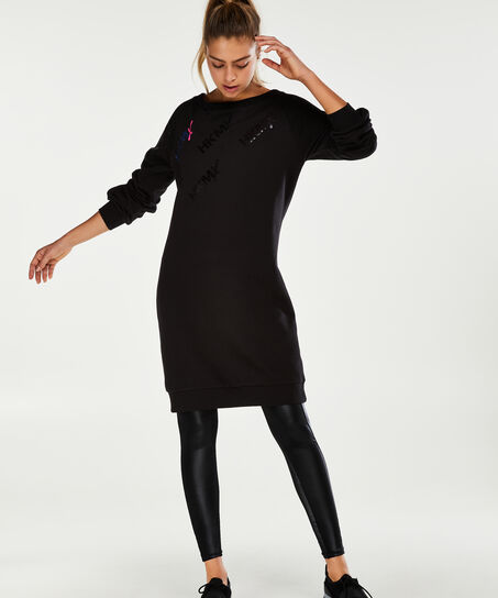 Robe sweat HKMX Oversize, Noir
