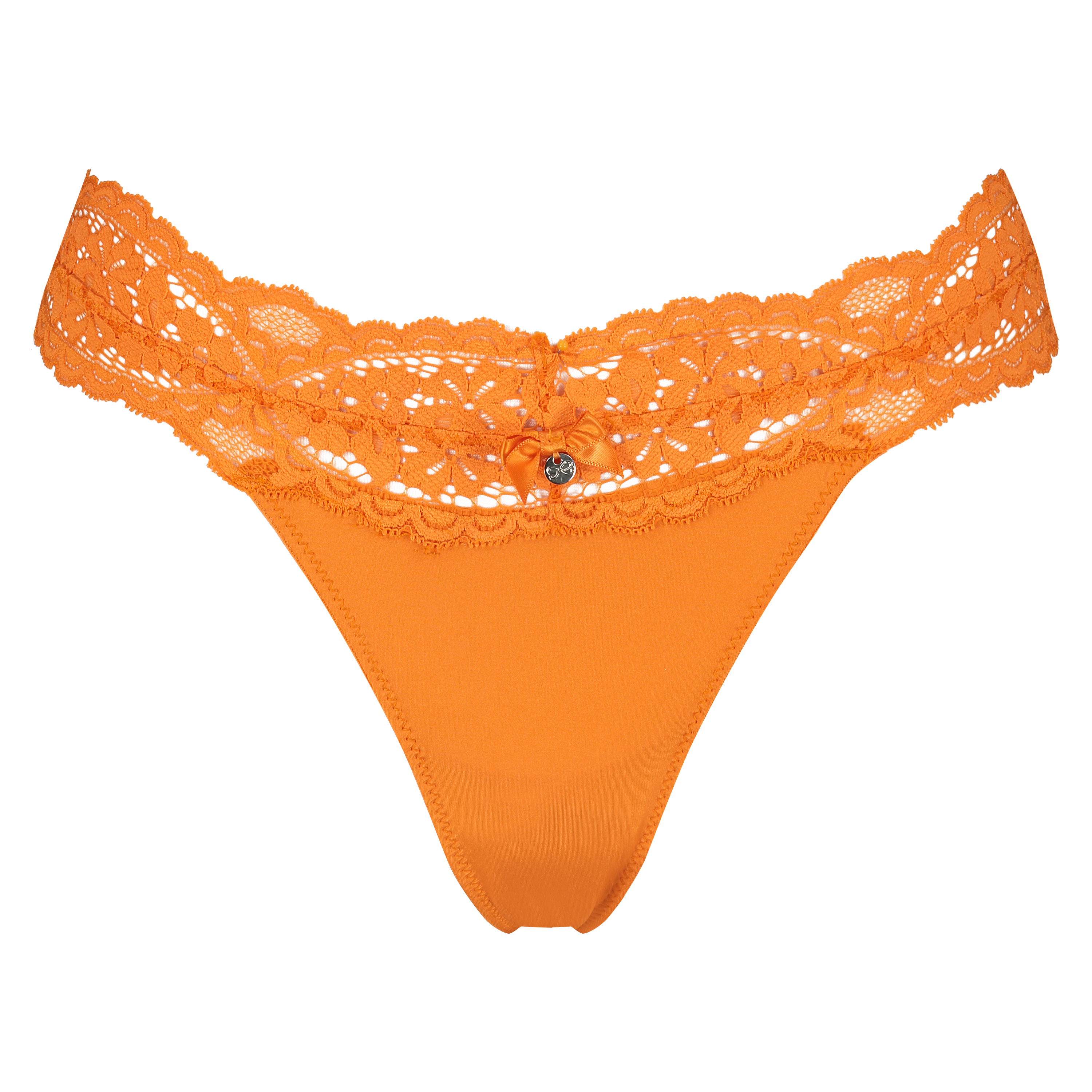 String taille extra basse Rose, Orange, main
