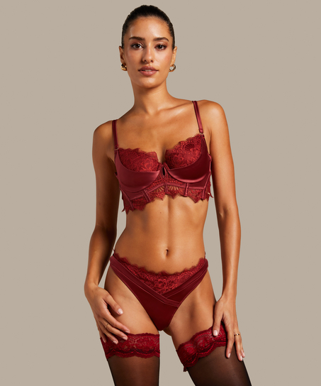 Soutien-gorge à la palangre à armatures préformé Zoé, Rouge