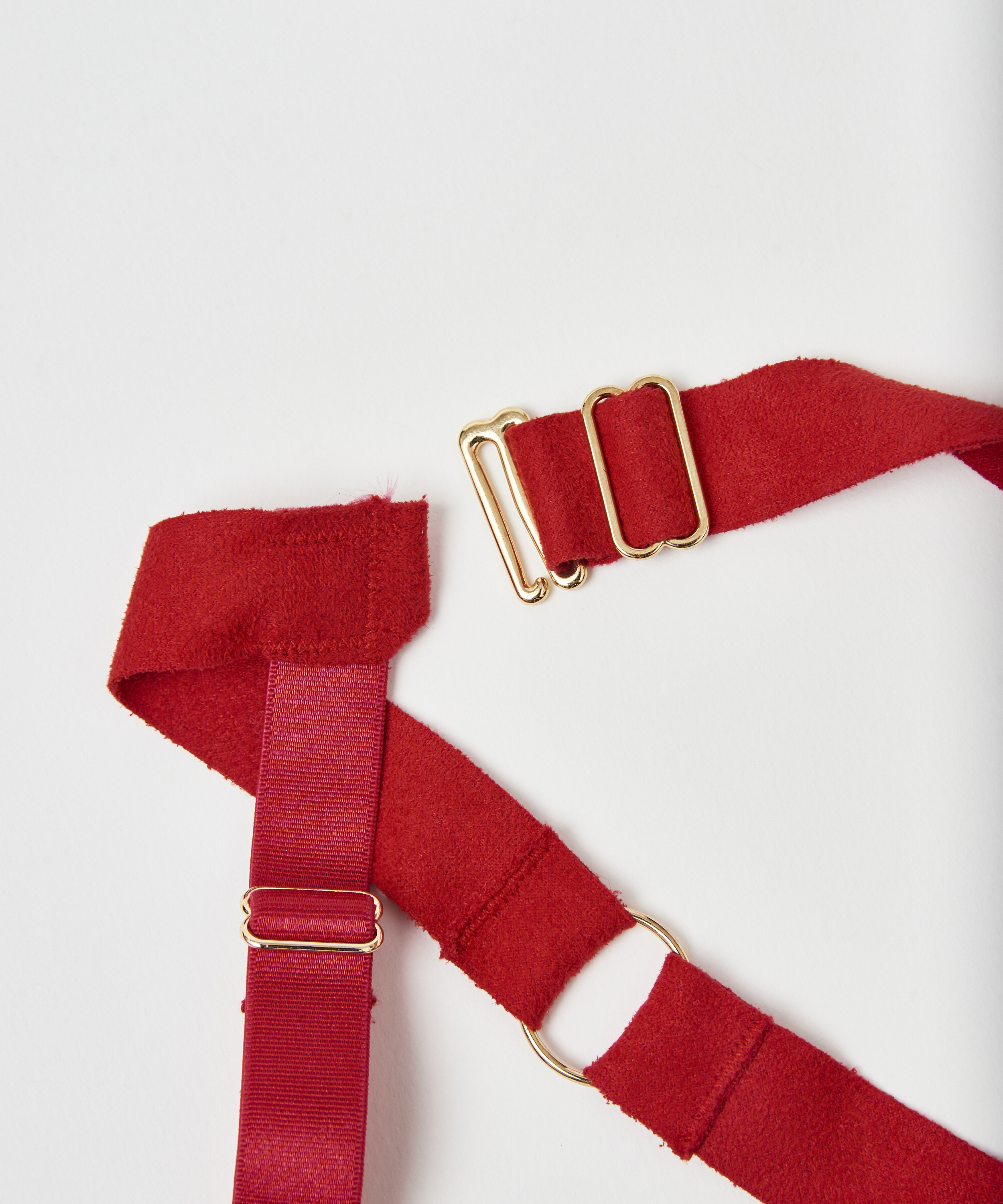 Porte-jarretelles Private Cuffs, Rouge, main