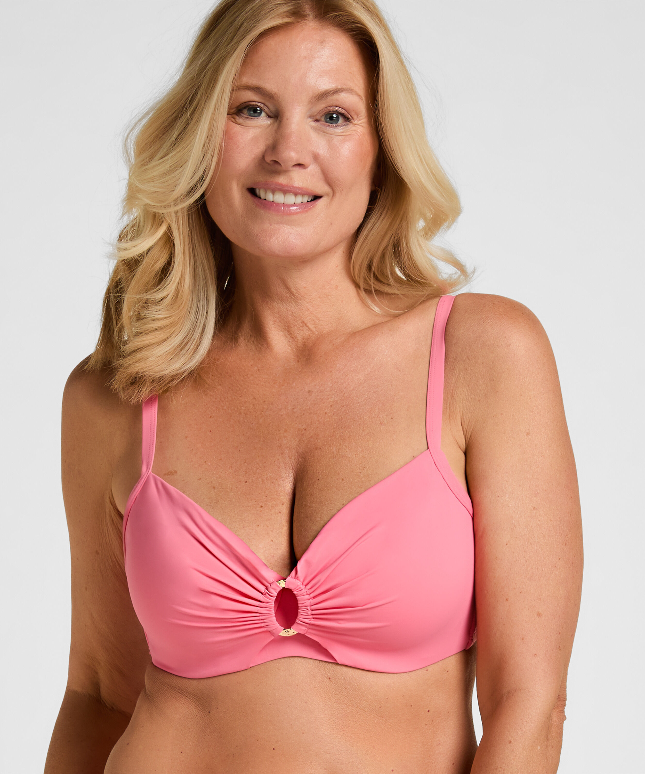 Haut de bikini à armatures non préformé Luxe, Rose Haut de bikini à armatures non préformé Luxe, Rose