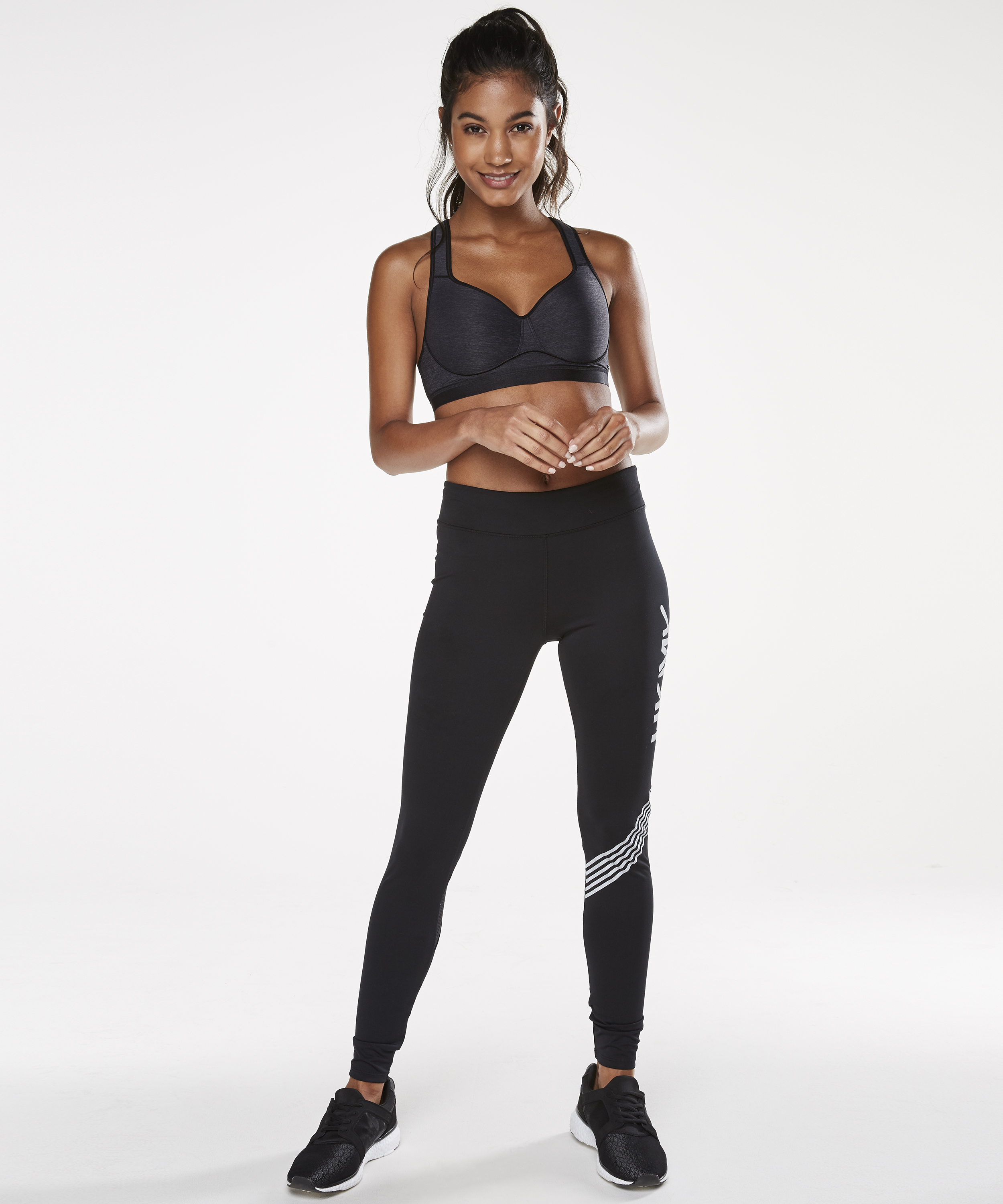 HKMX Soutien-gorge de sport The All Star Maintien niveau 2, Gris, main