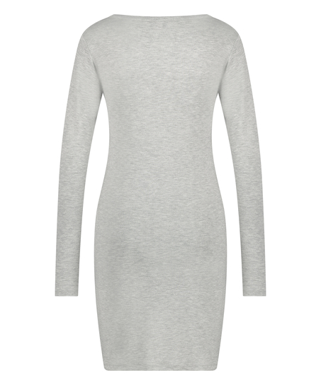 Chemise de nuit Henley, Gris