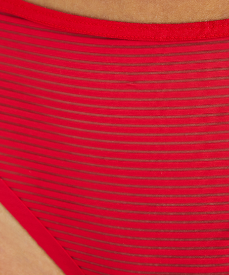Invisible string Stripe mesh, Rouge