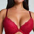 Soutien-gorge à armatures préformé push-up Marine, Rouge