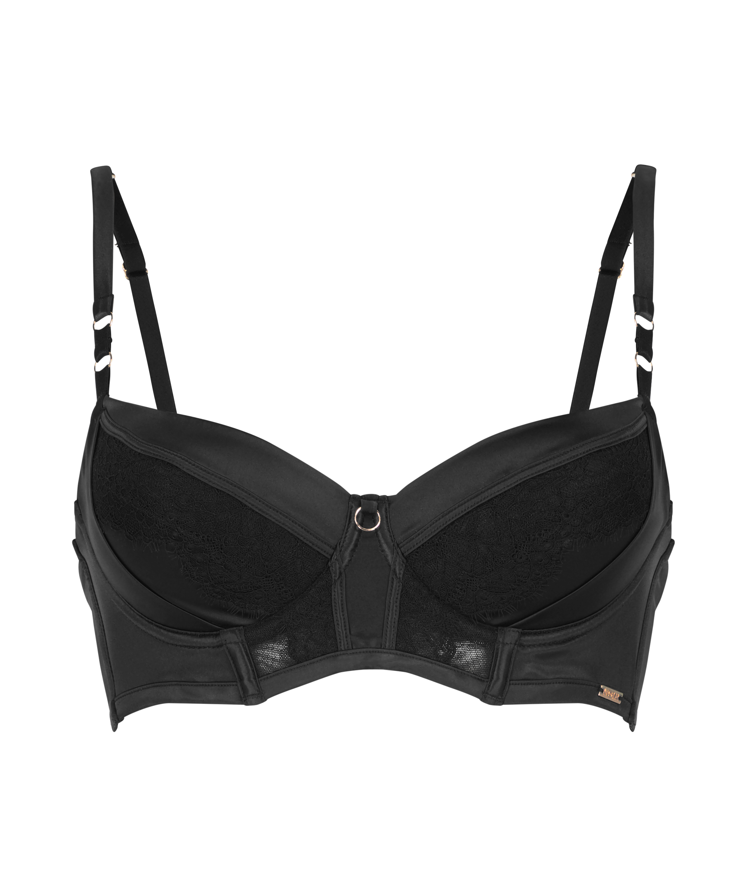Soutien-gorge &agrave; armatures pr&eacute;form&eacute; Nicole, Noir, main