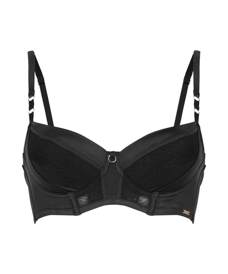 Soutien-gorge &agrave; armatures pr&eacute;form&eacute; Nicole, Noir