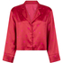 Veste à manches longues Satin, Rouge