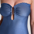 Maillot de bain bandeau en Sardinia, Bleu