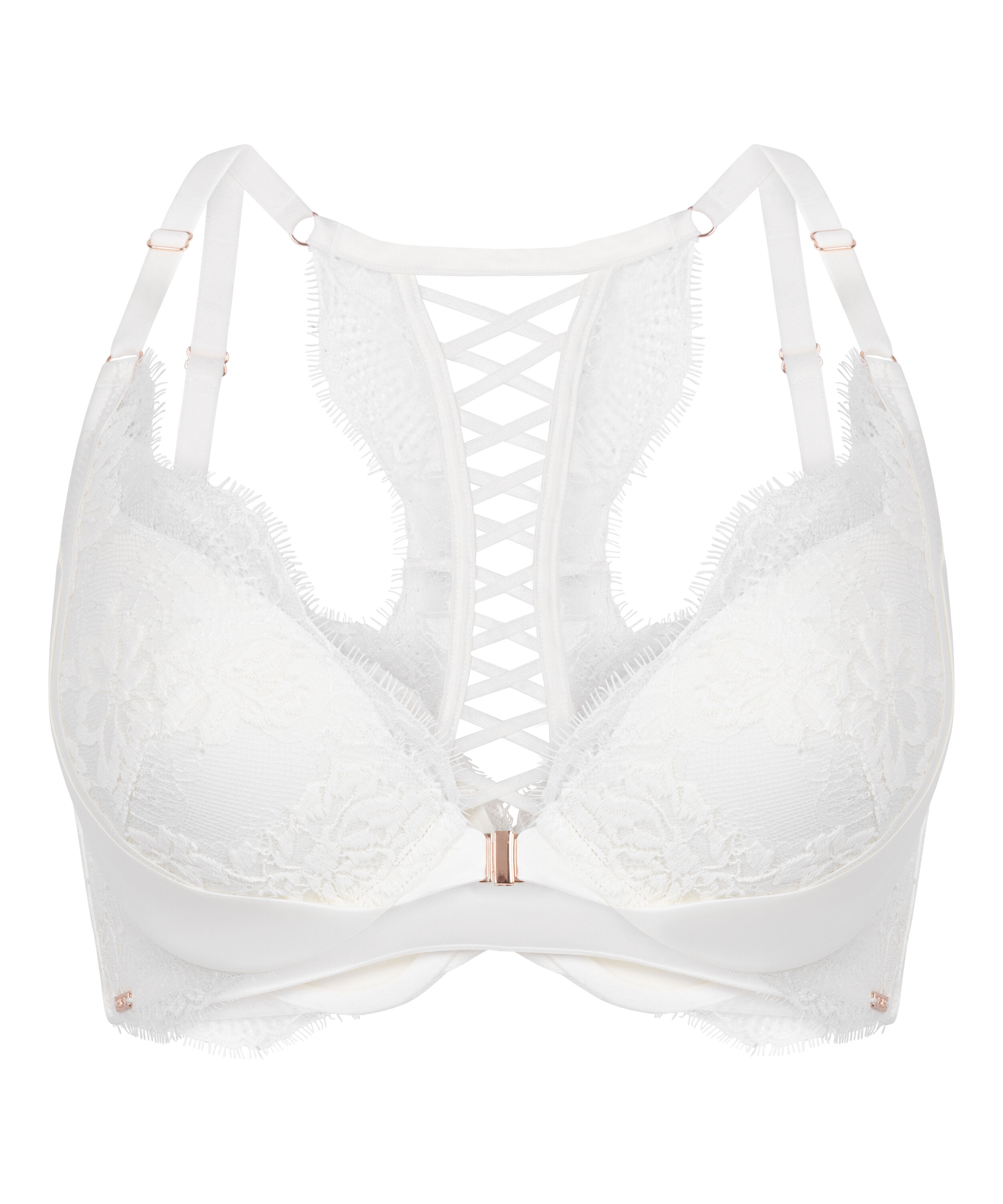 Soutien-gorge &agrave; armatures pr&eacute;form&eacute; push-up Tiah, Blanc
