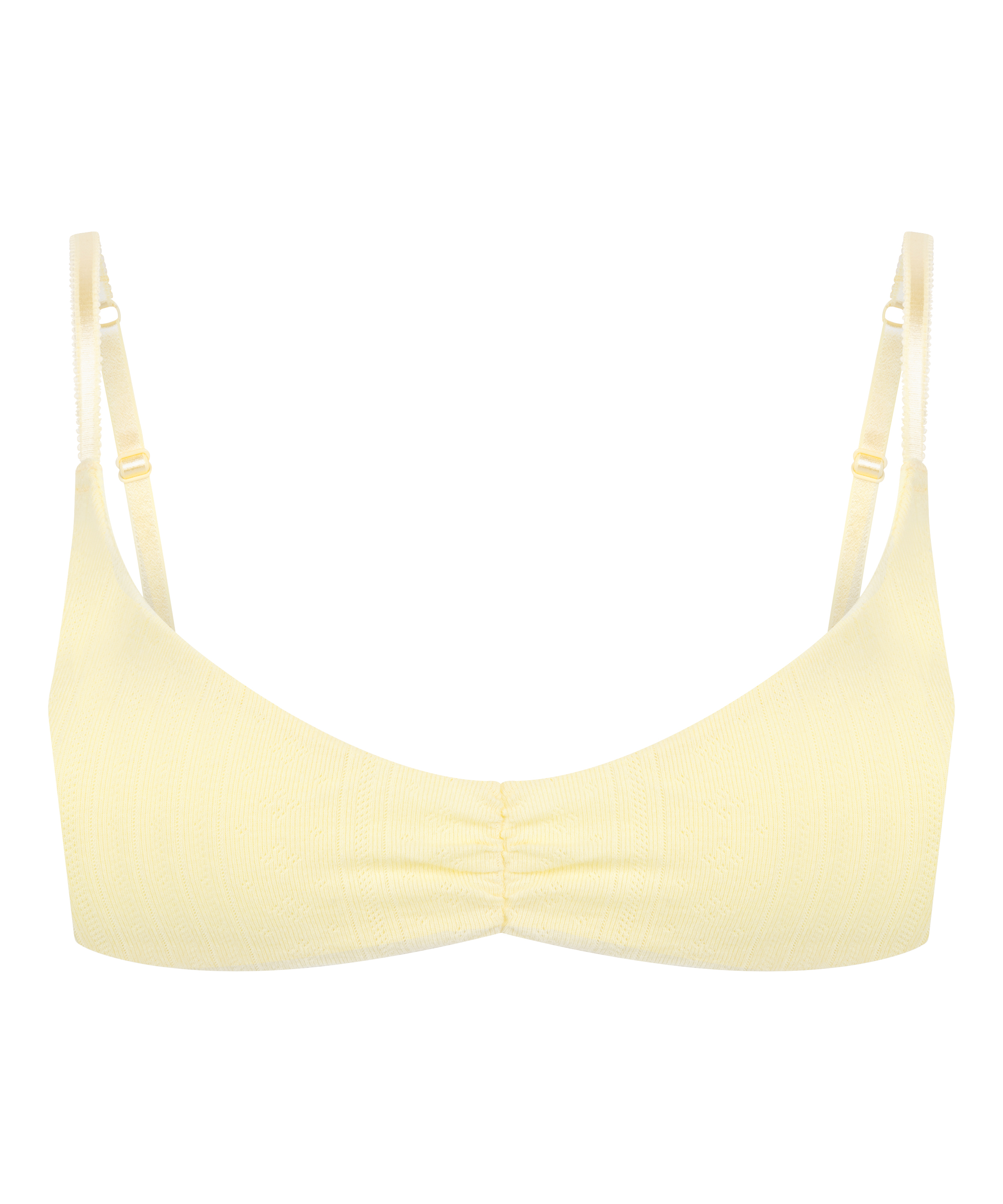 Brassi&egrave;re Pointelle, Jaune, main