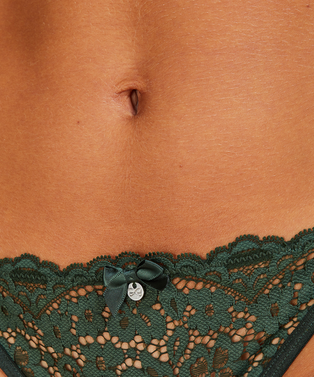 Tanga string Rose, Vert