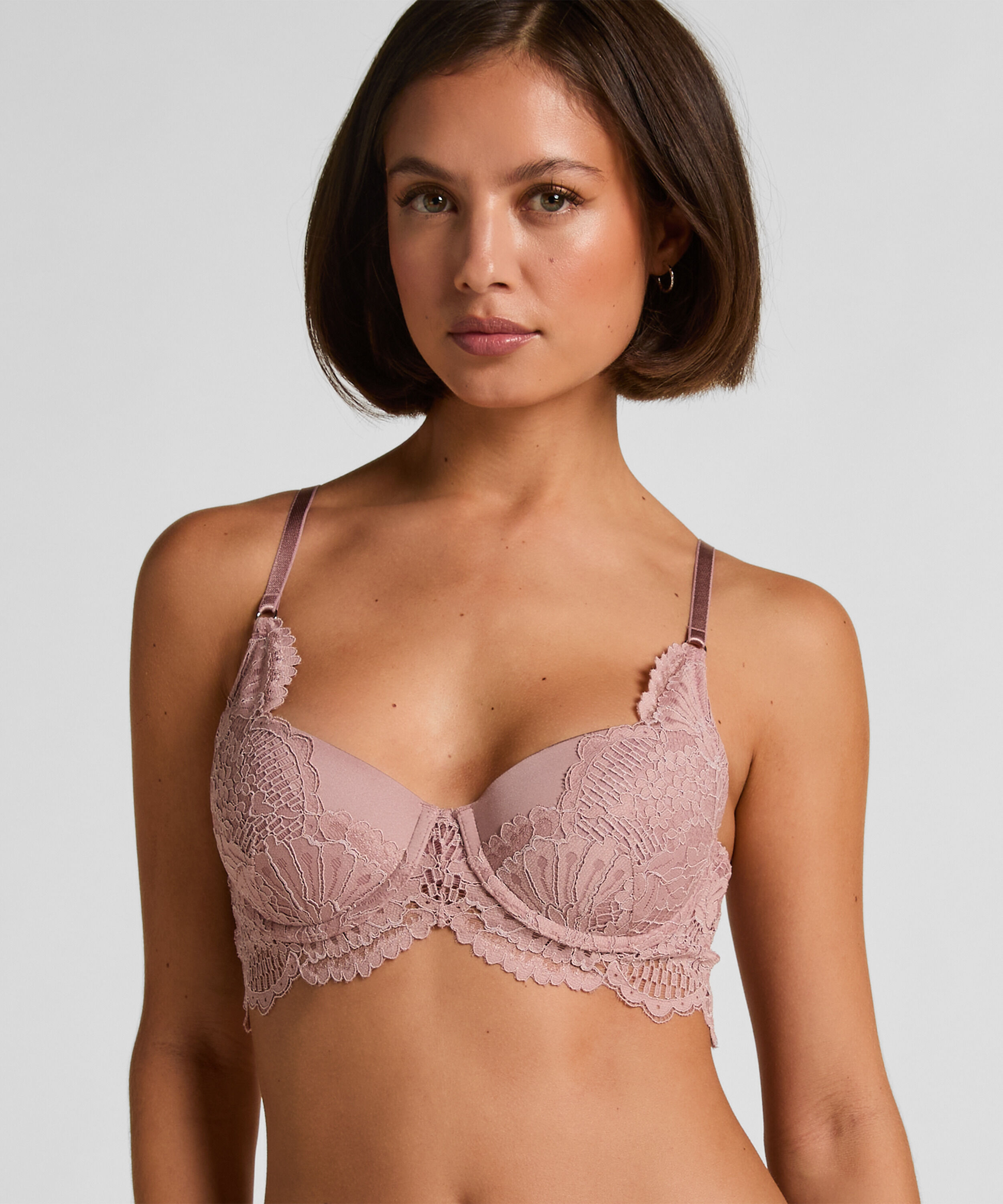 Soutien-gorge à armatures rembourré longline Essie, Violet Soutien-gorge à armatures rembourré longline Essie, Violet