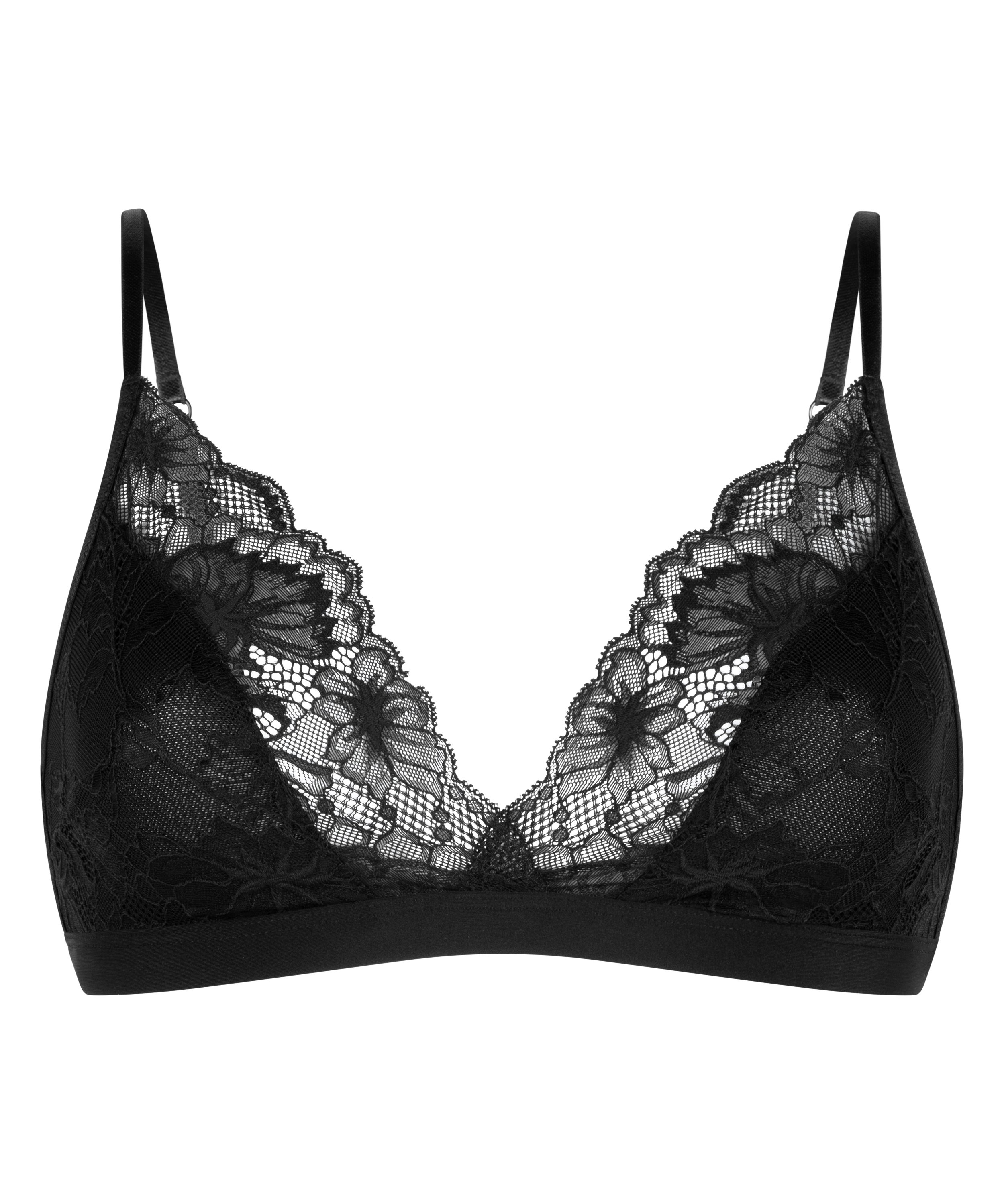 Bralette Stormi, Noir, main