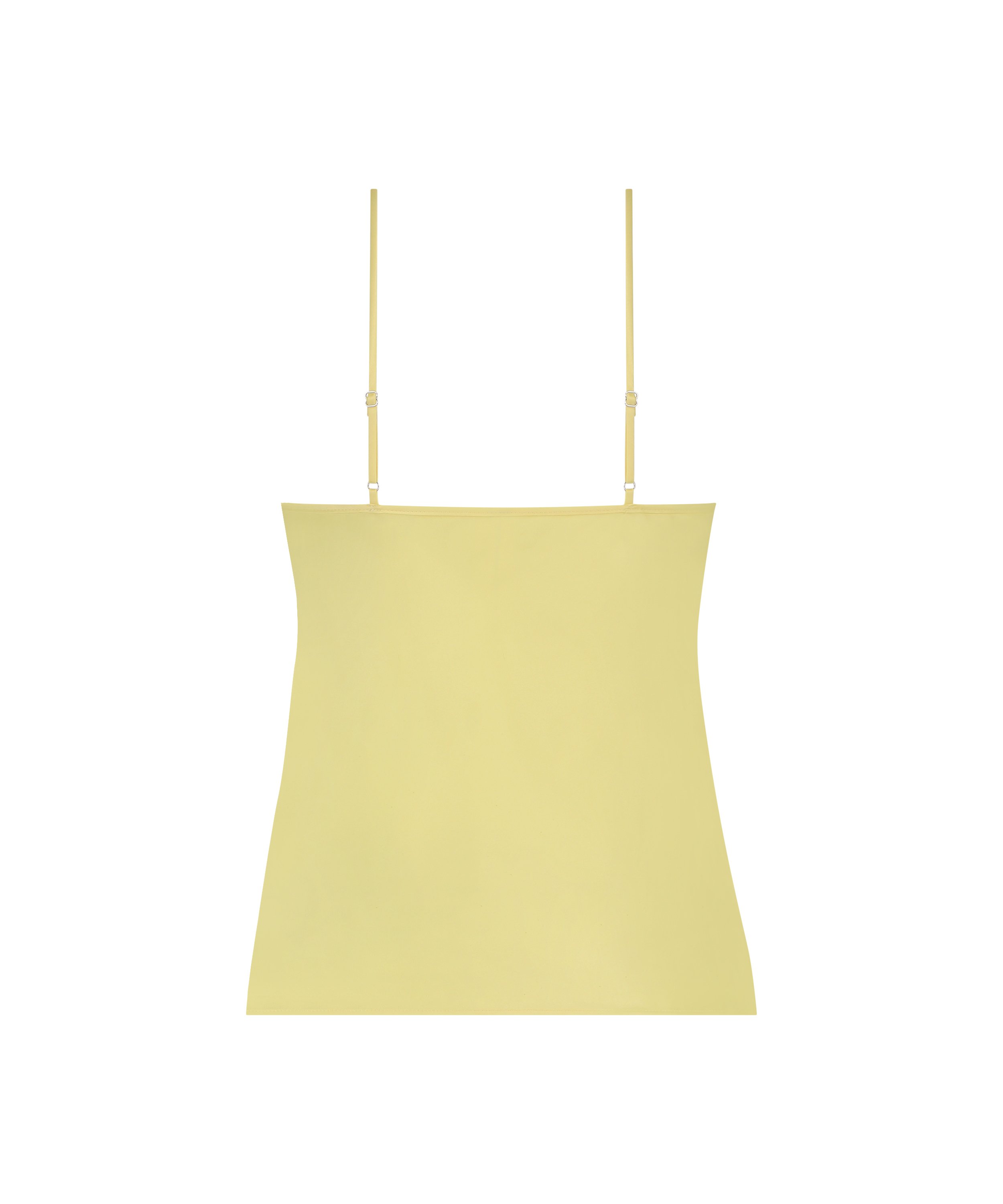 Haut de camisole Satin Dentelle, Jaune, main