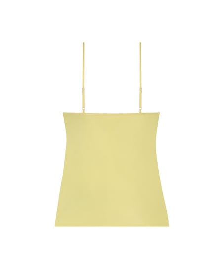 Haut de camisole Satin Dentelle, Jaune