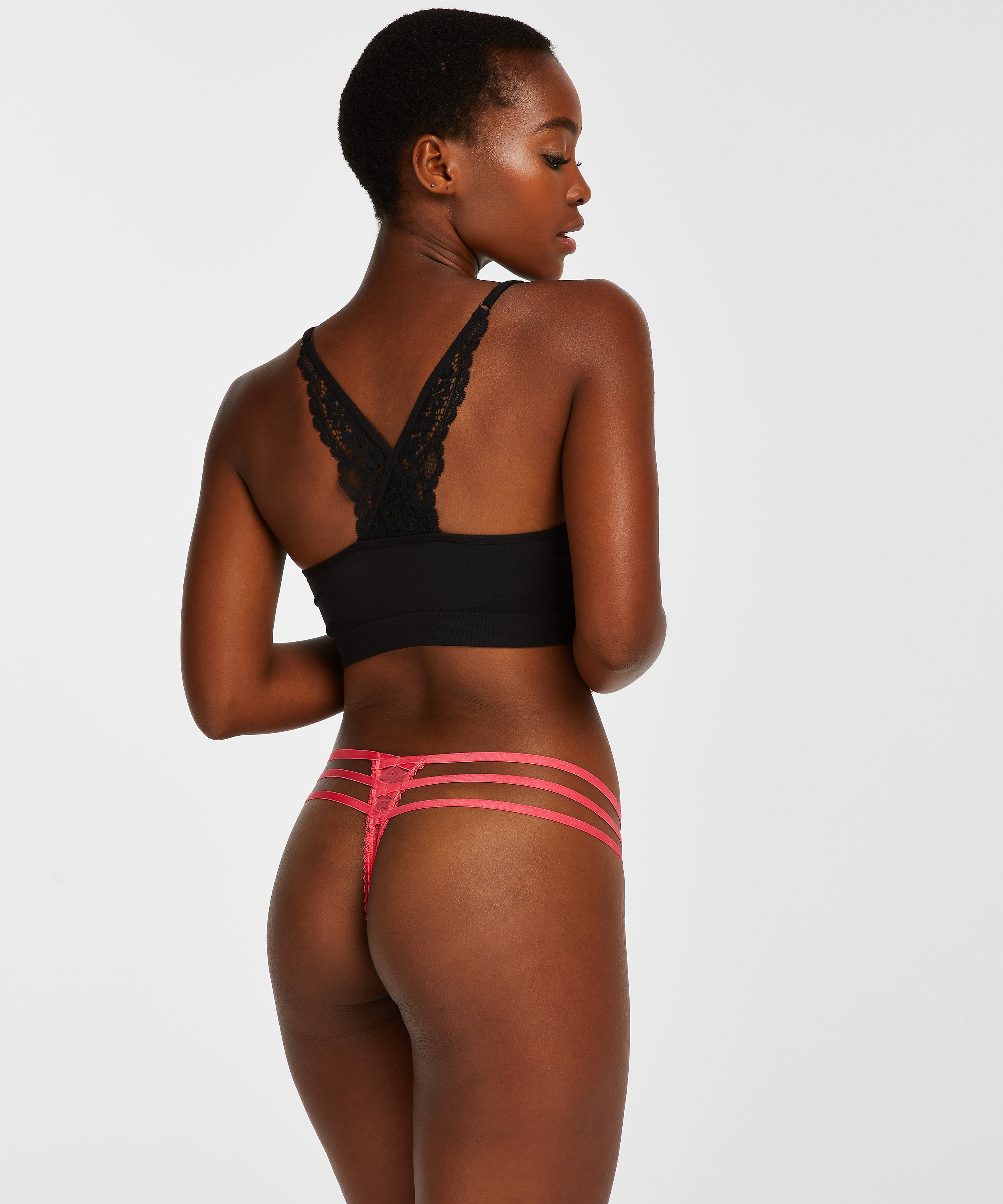 Tanga string Phoenix, Rouge, main