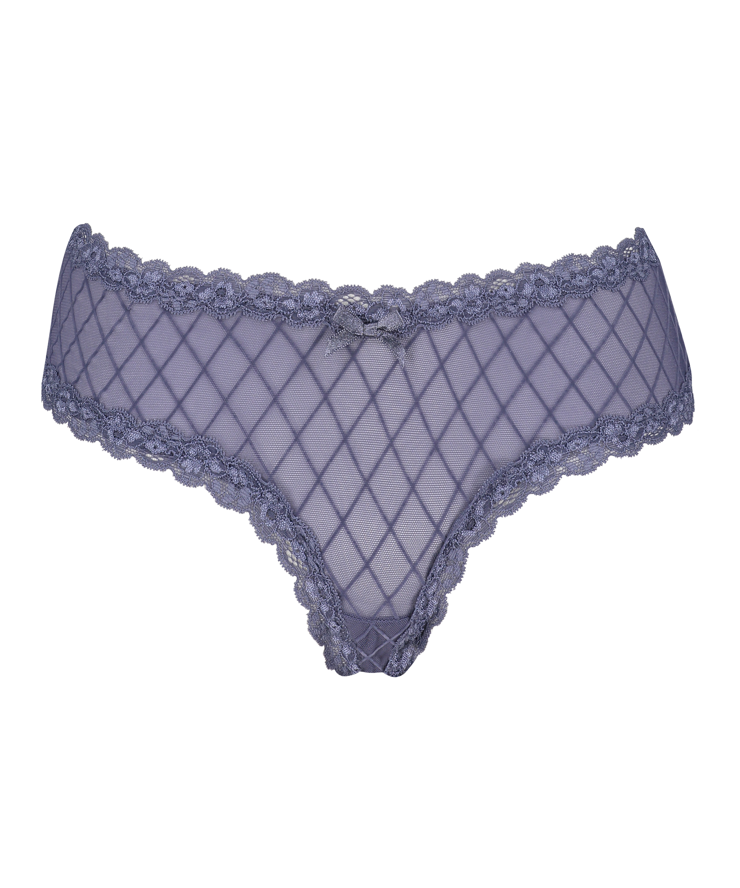 Slip br&eacute;silien V-shape Mesh, Bleu, main