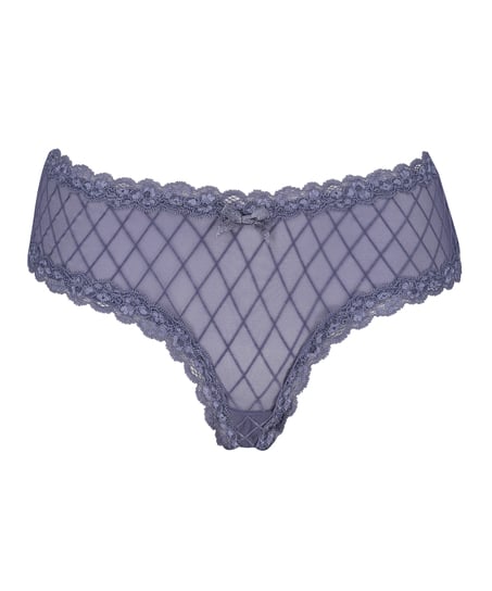 Slip br&eacute;silien V-shape Mesh, Bleu