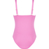 Maillot de bain galbé Scallop, Rose