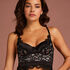 Soutien-gorge &agrave; armatures pr&eacute;form&eacute; longline Heather, Noir