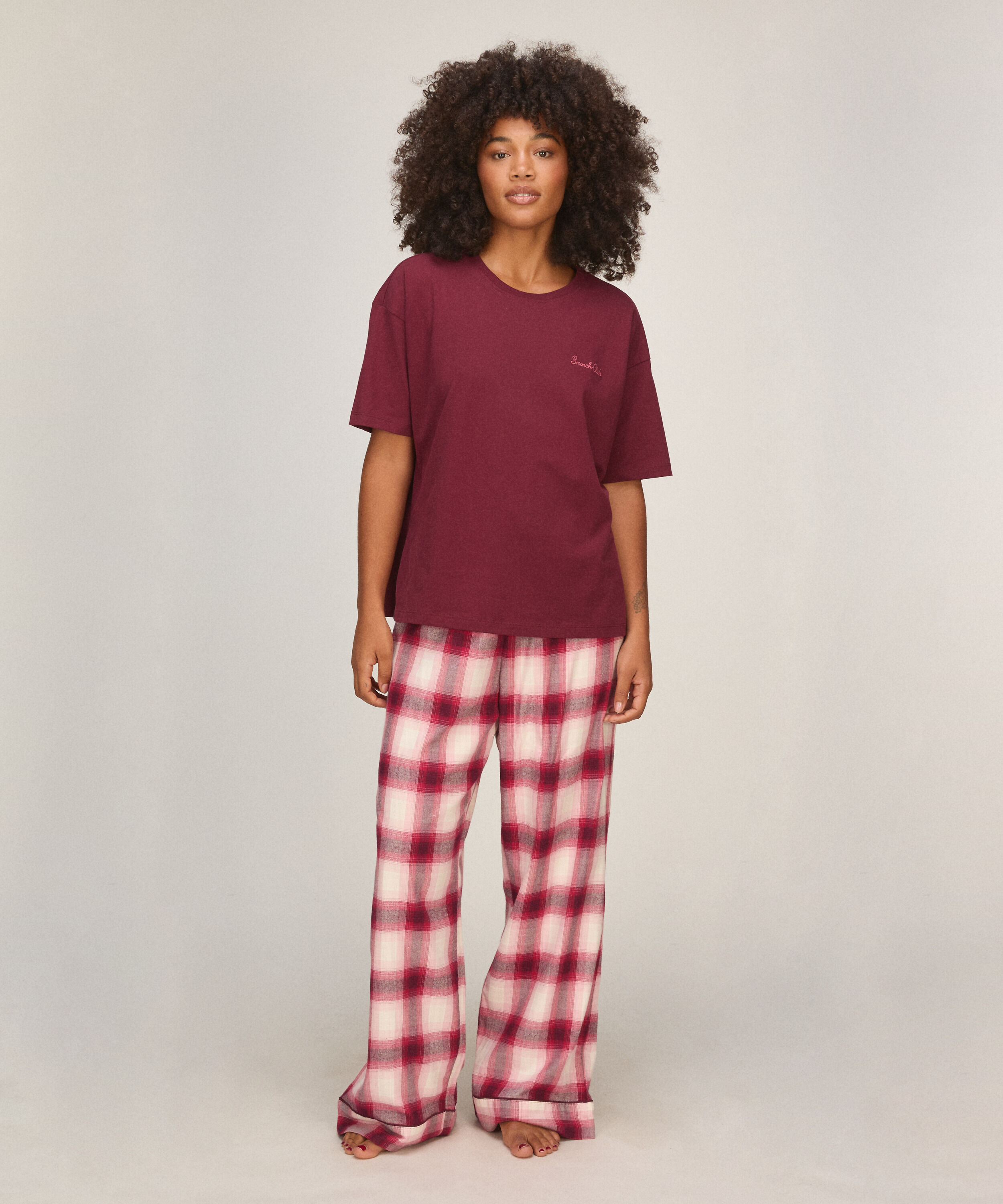 Ensemble de Pyjama Check, Violet Ensemble de Pyjama Check, Violet