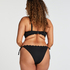 Bas de bikini Scallop, Noir