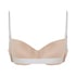 Soutien-gorge à armatures préformé Transparent Back, Beige