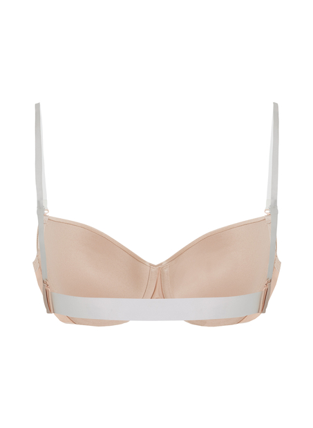Soutien-gorge à armatures préformé Transparent Back, Beige