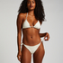 Slip de Bikini Cheeky Tanga Maui Crochet, Blanc