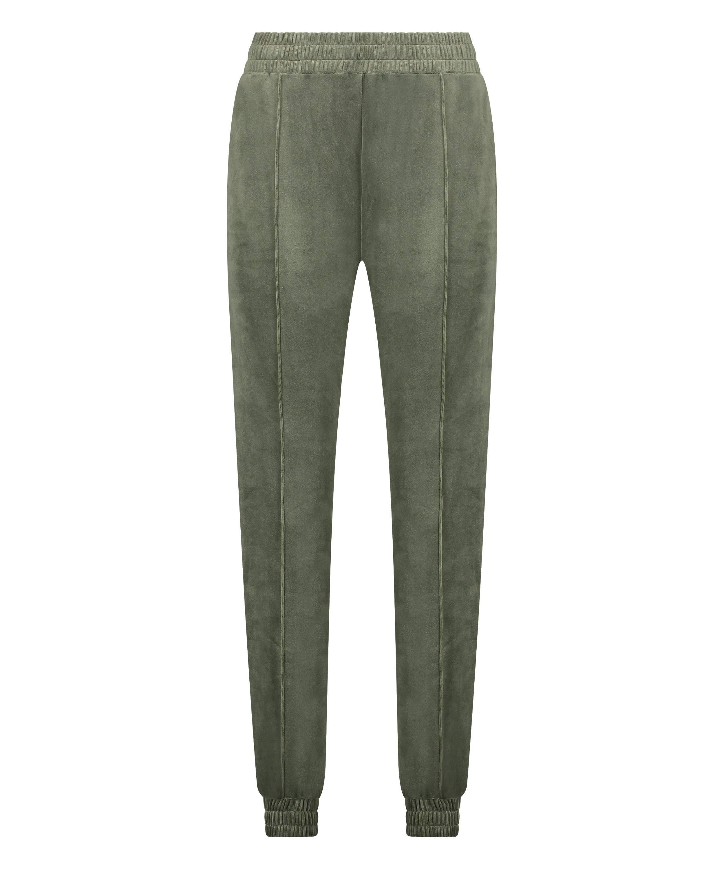 Pantalon Jogging Velours Pintuck, Vert, main