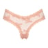 Slip br&eacute;silien V-shape Mesh, Rose