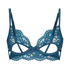 Soutien-gorge à armatures non-préformé longline Eve, Bleu