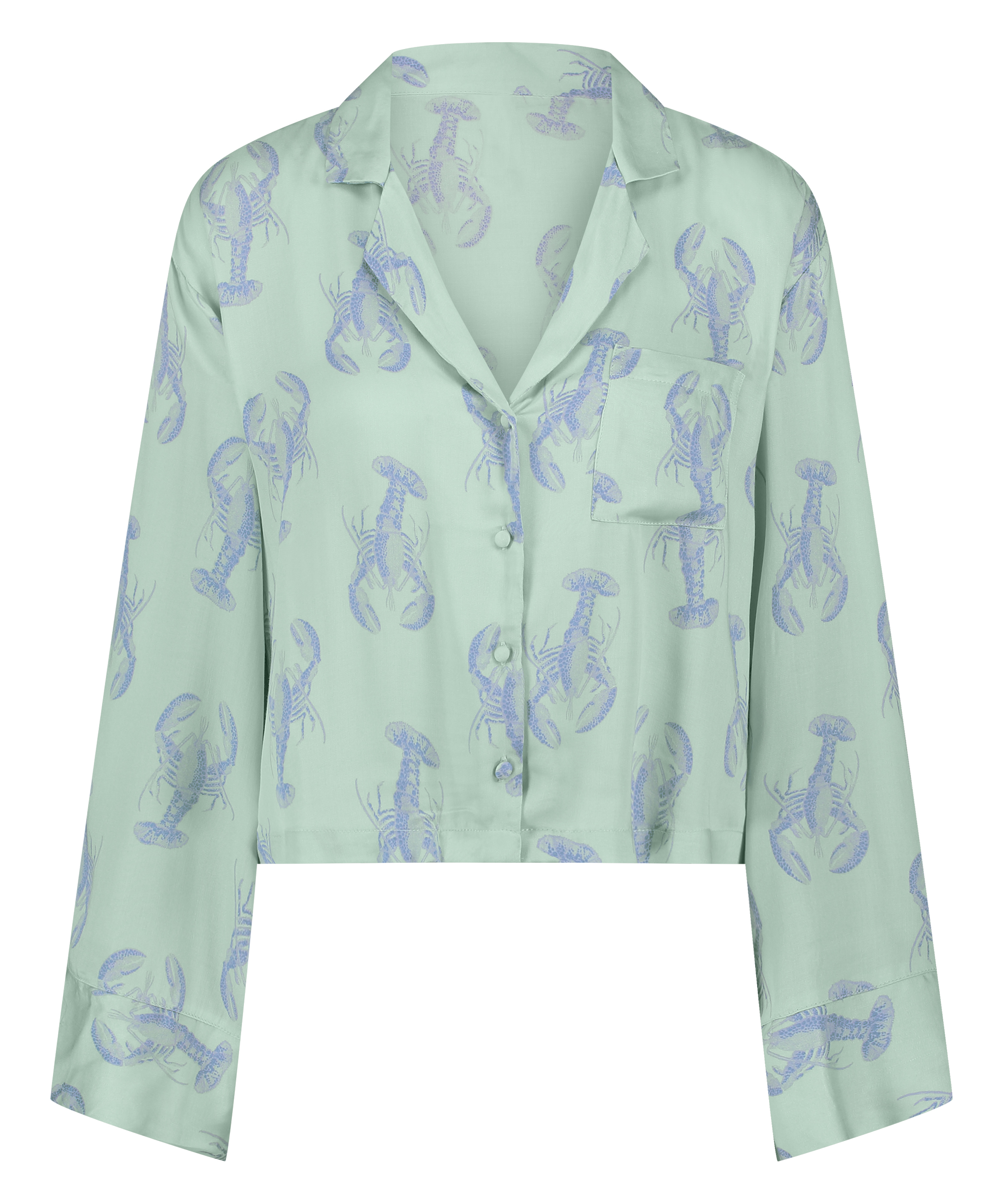 Veste à manches longues Satin, Vert, main