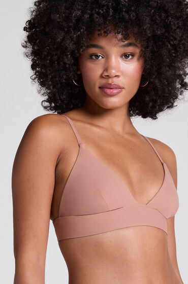 Hunkemöller Triangle Brassière Smooth marron